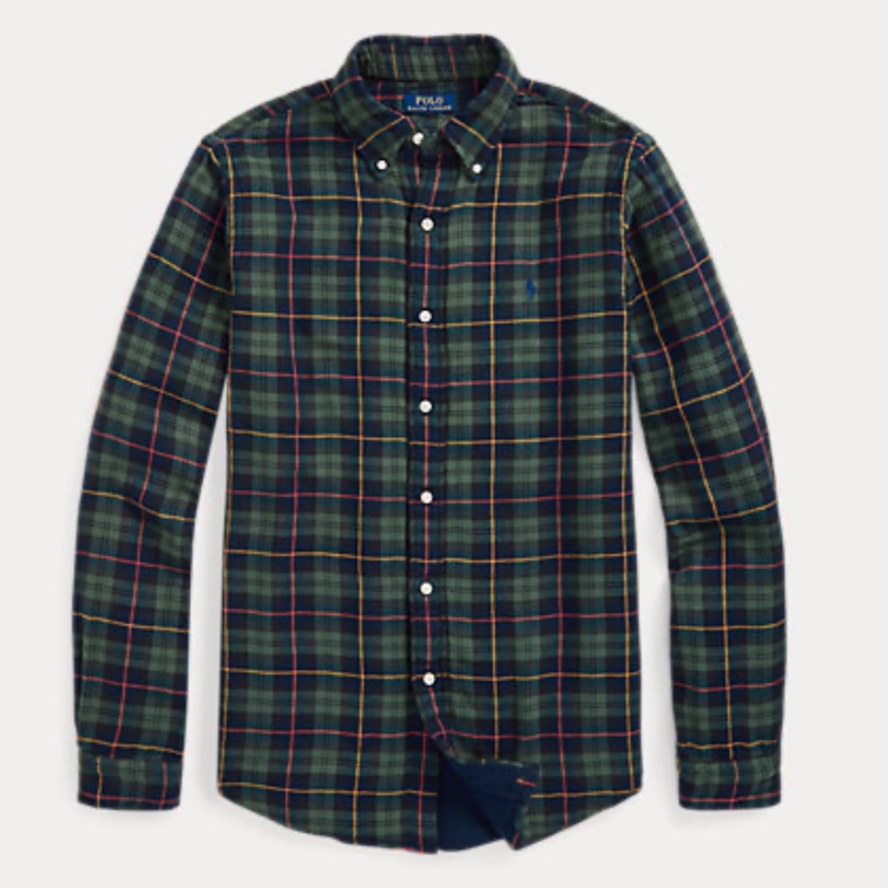 NWT Polo Ralph Lauren
Classic Fit Plaid Double Faced Shirt